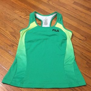 Green active racerback